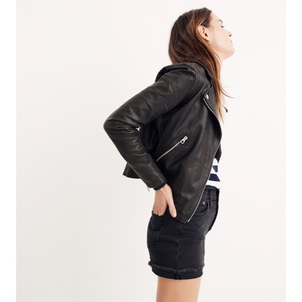Madewell Washed Leather Motorcycle Jacket